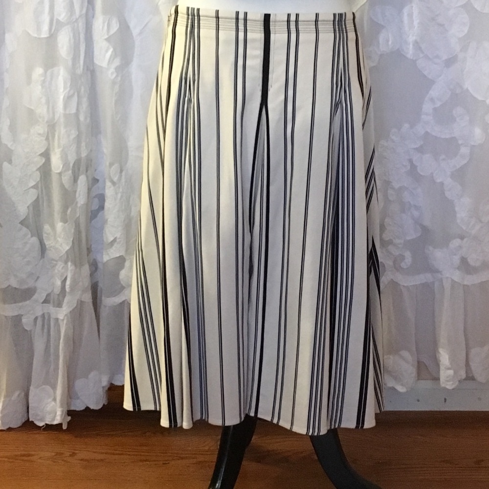 Striped A line Vintage skirt NWOT Retro